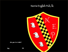 Tablet Screenshot of norrisenglishpub.com